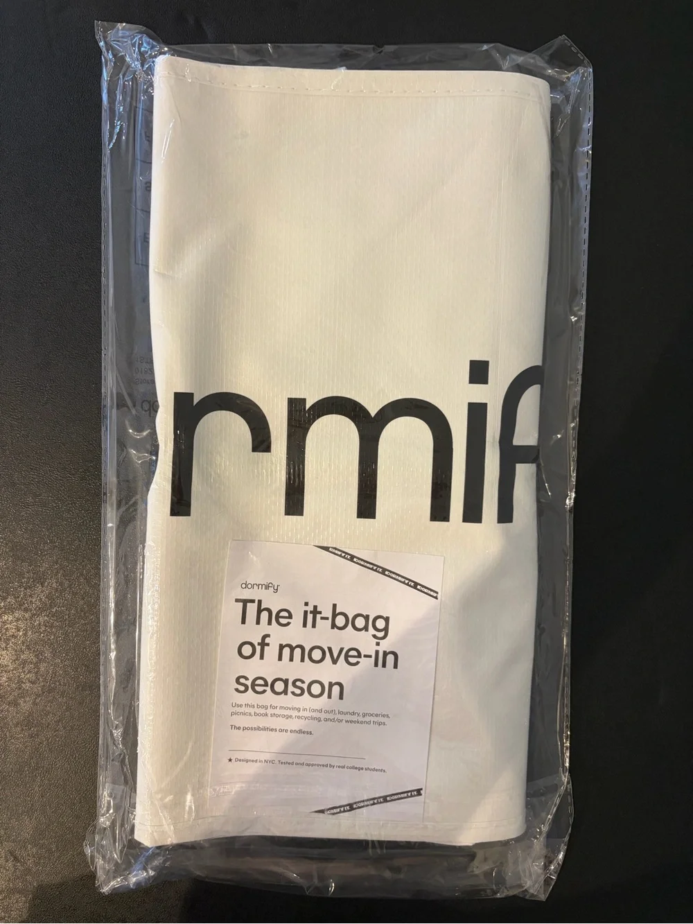 Dormify SET OF 4 White Duffel Storage Bag
